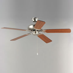 Basic-Max 52" Nickel Fan LED 2-Light W/P Blades