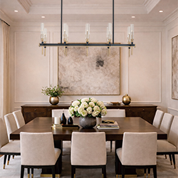 Flambeau 10-Light Linear LED Chandelier