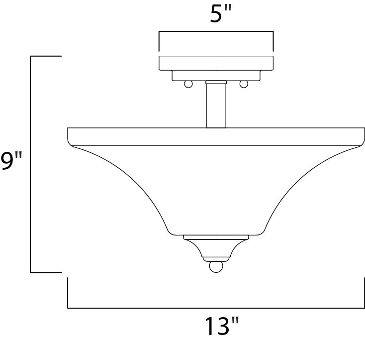 Aurora Semi Flush Mount – Lights Canada