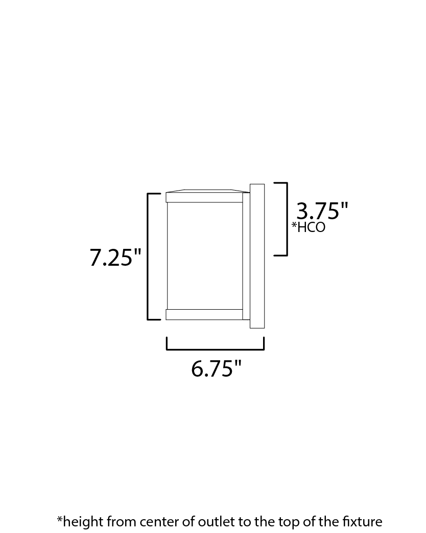 Barrel Small LED Outdoor Wall Sconce