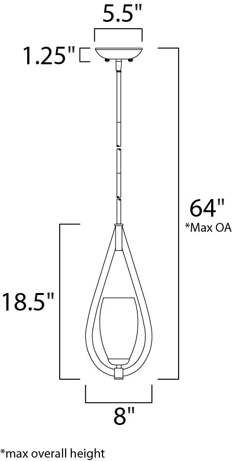 Elan 1-Light Mini Pendant - Mini Pendant - Maxim Lighting