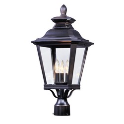 Chocolate Maxim Lighting 55191FCCH Mount Cambria LED 1-Light Outdoor Pole/Post Lantern