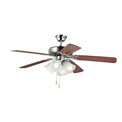 Basic Max 52 Ceiling Fan Walnut Pecan Blades Fan Maxim Lighting