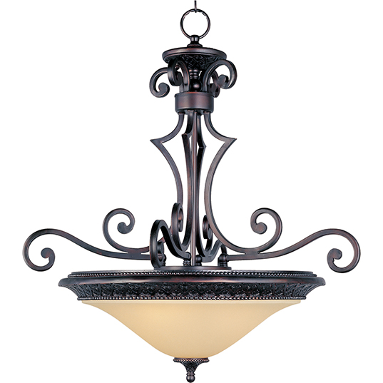 Symphony 3 Light Invert Bowl Pendant Maxim 3 Light Invert Bowl Pendant 11242svoi