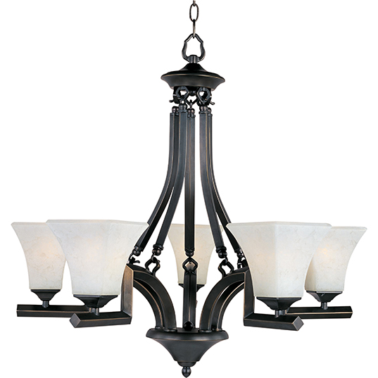 Mission Bay 5 Light Chandelier Single Tier Mission Bay 5 Light Chandelier Single Tier