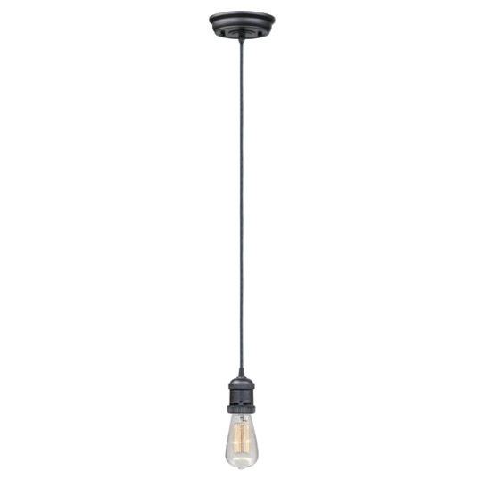 Mini Hi Bay 1 Light Pendant Cord Hung W Bulb Single 25018bzbui